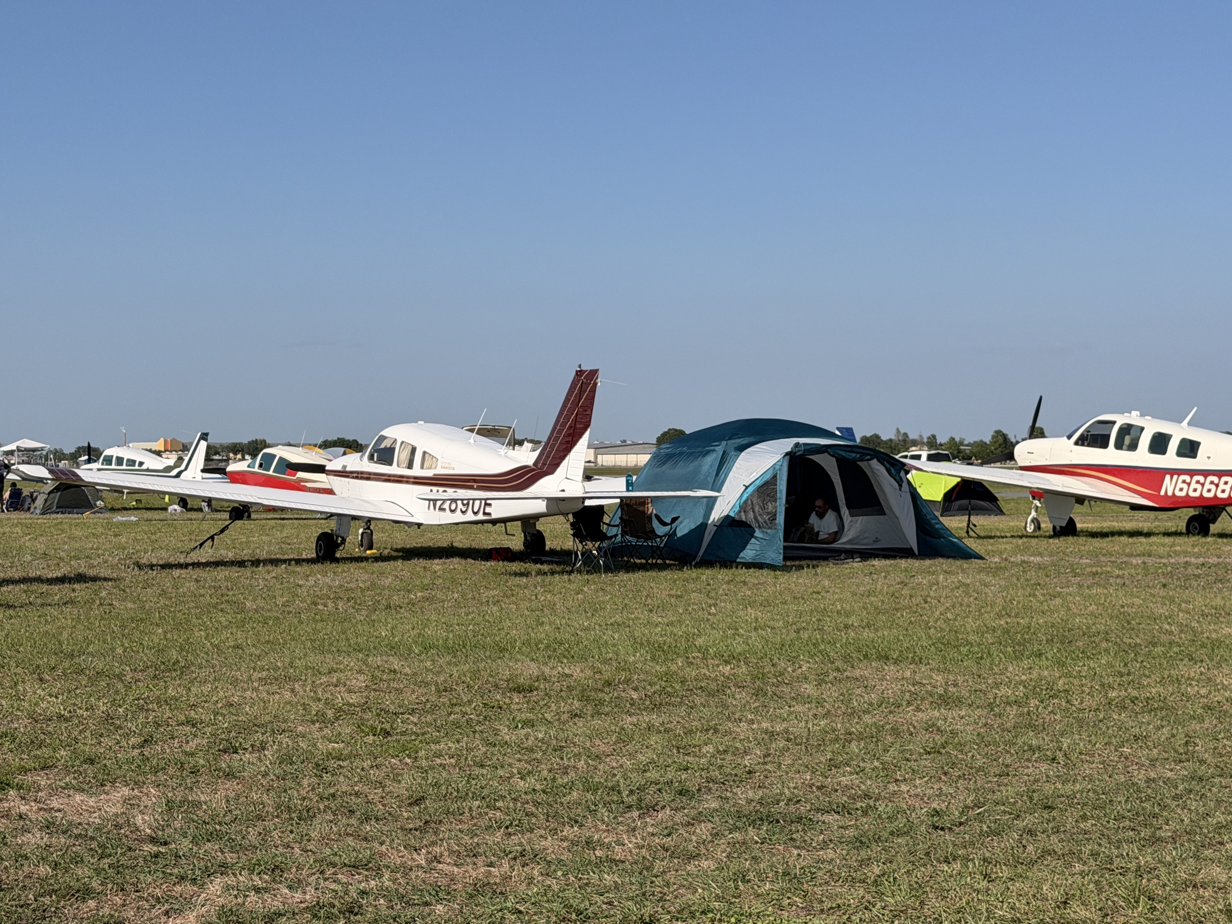 Camping under the wing at Sun n Fun 2026