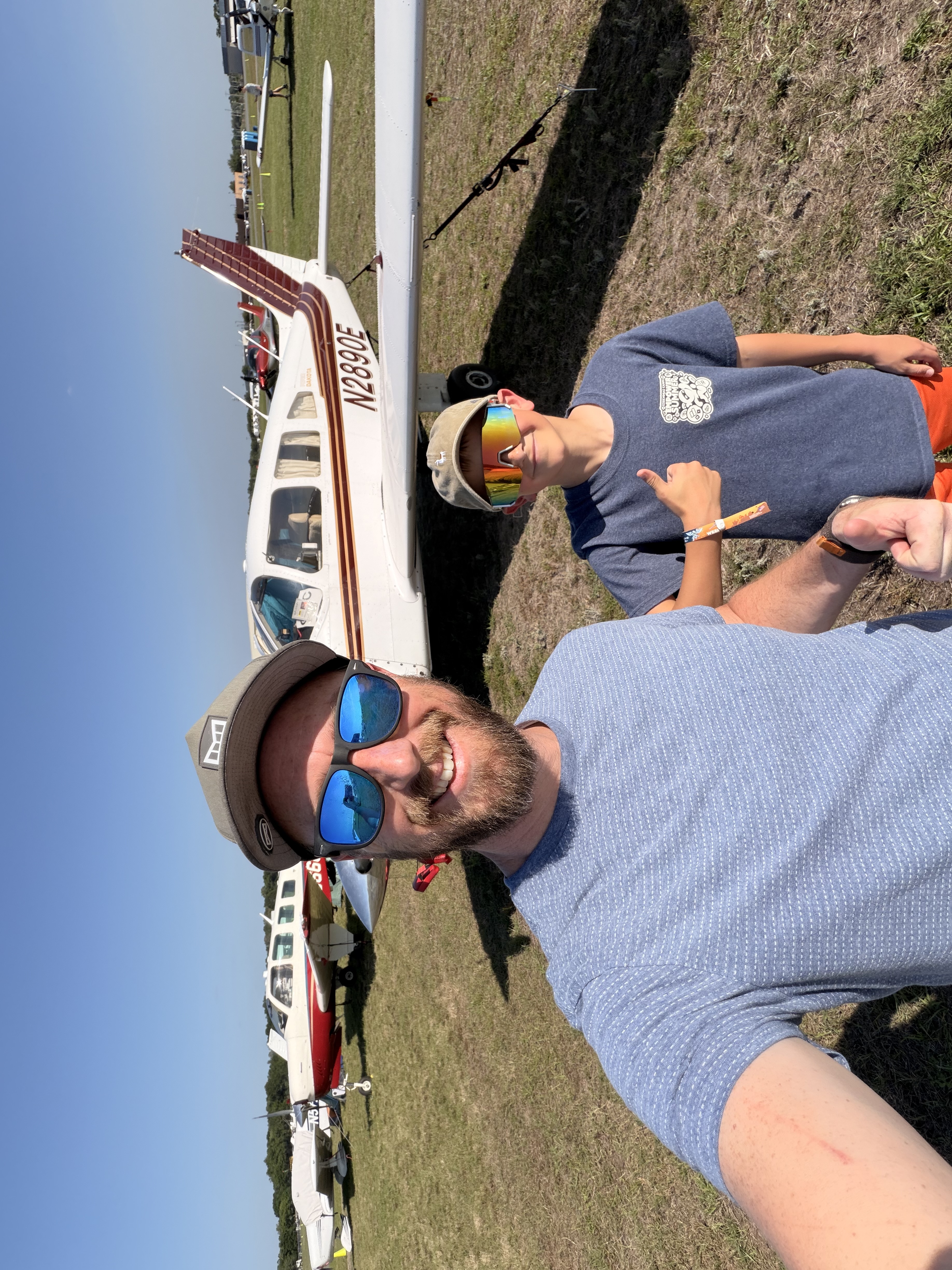Two club members with the Piper Dakota